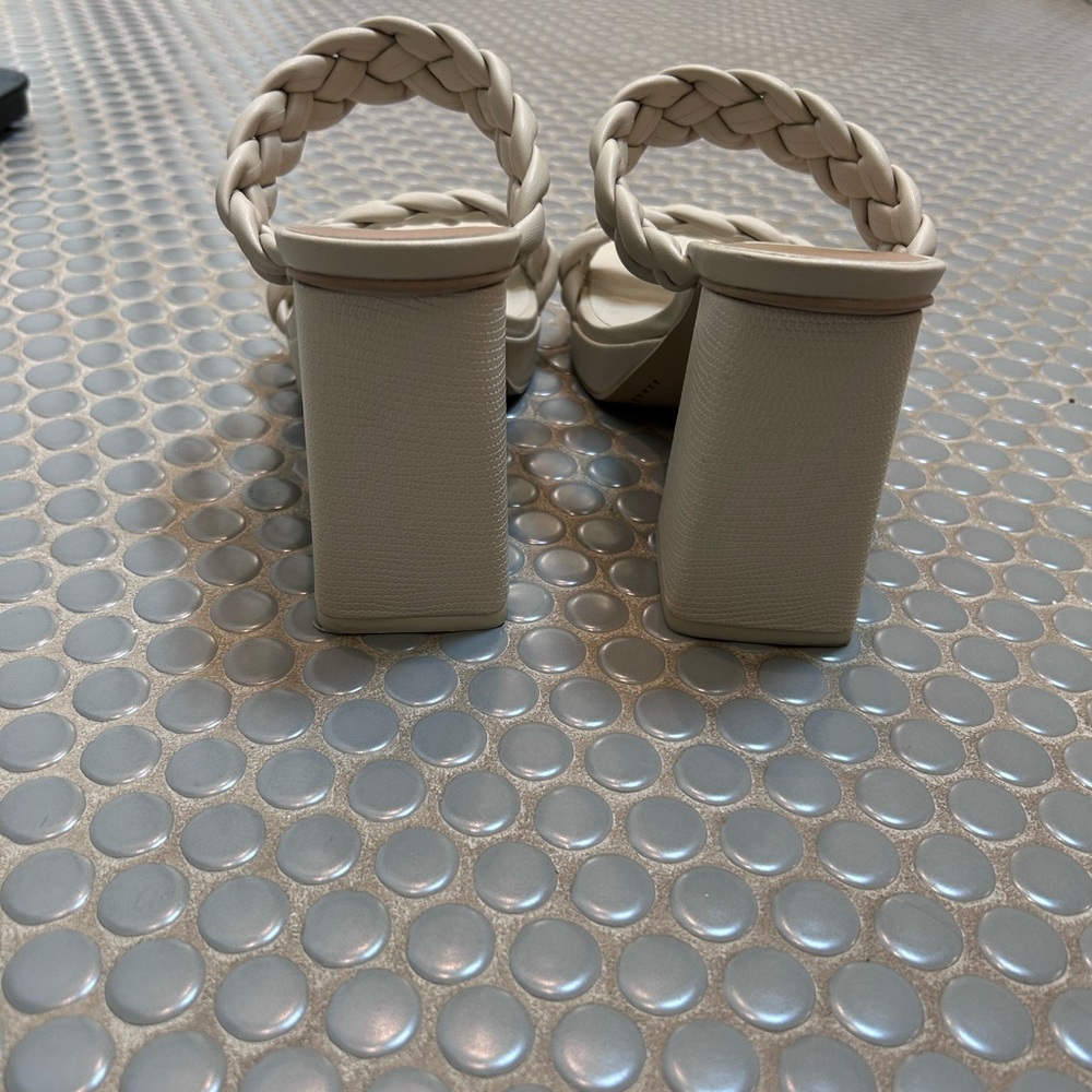 Dolce Vita Cream Heels with Braided Detail - Picture 3 of 3
